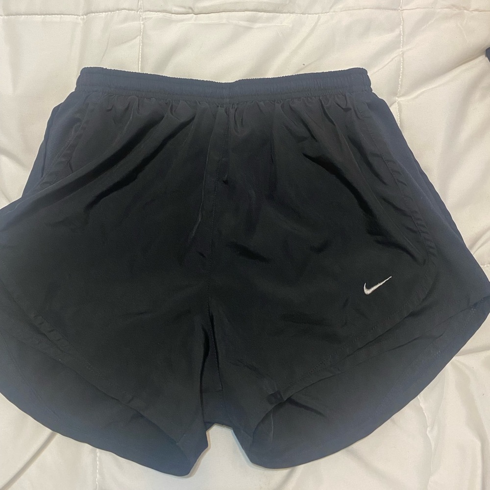 Nike black lined dri fit running shorts
